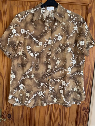 Top donna vintage marrone