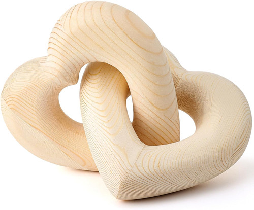 Cuori legno incastro - in,